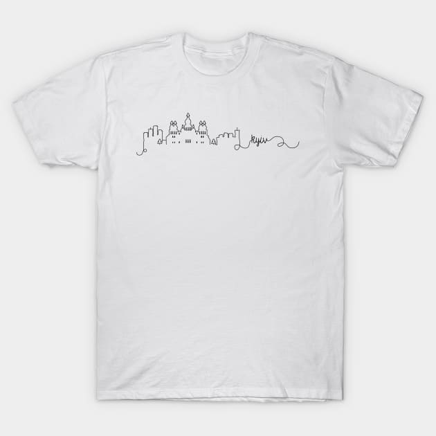 Kyiv City Signature T-Shirt by kursatunsal